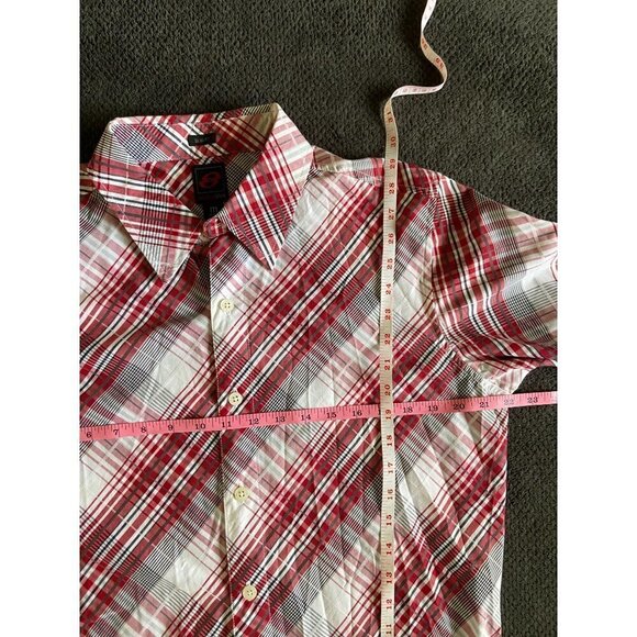 Anchor Blue button front long sleeve shirt size medium - Picture 3 of 6